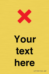 Custom plain background, red cross sign